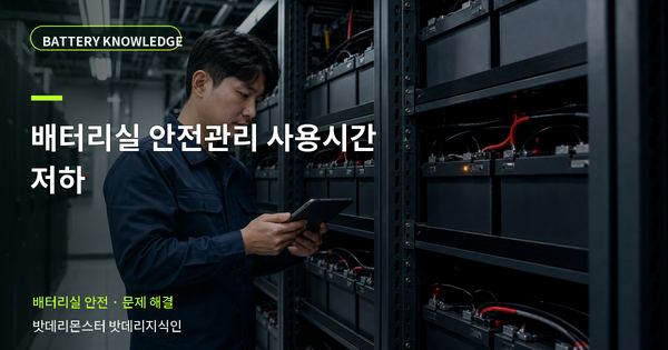 배터리실 안전관리 사용시간 저하: 증상과 원인을 나누는 점검법 대표 썸네일