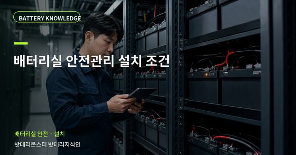 배터리실 안전관리 설치 조건: 작업 전 준비와 현장 조건 대표 썸네일