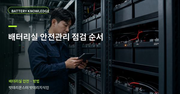 배터리실 안전관리 점검 순서: 담당자가 따라 할 확인 순서 대표 썸네일