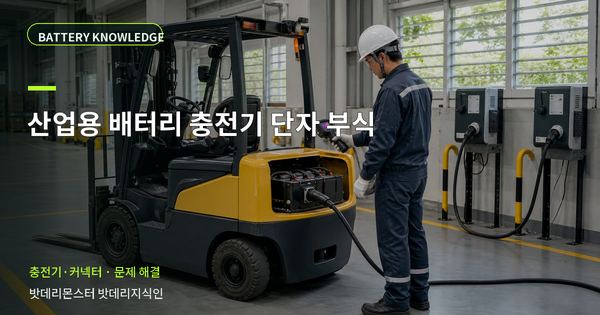 산업용 배터리 충전기 단자 부식: 증상과 원인을 나누는 점검법 대표 썸네일