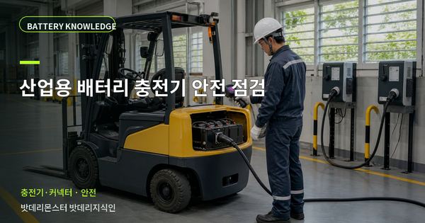 산업용 배터리 충전기 안전 점검: 위험을 줄이는 확인 순서 대표 썸네일