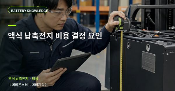 액식 납축전지 비용 결정 요인: 견적 금액을 바꾸는 조건 대표 썸네일