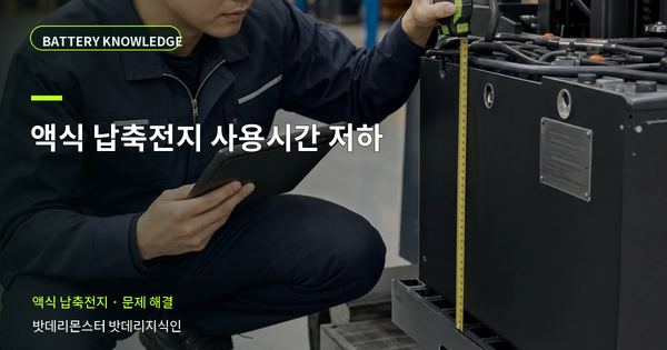 액식 납축전지 사용시간 저하: 증상과 원인을 나누는 점검법 대표 썸네일