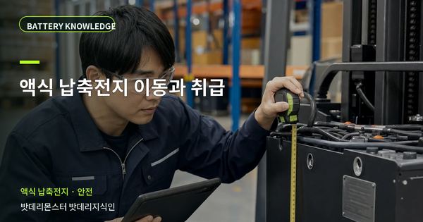 액식 납축전지 이동과 취급: 위험을 줄이는 확인 순서 대표 썸네일