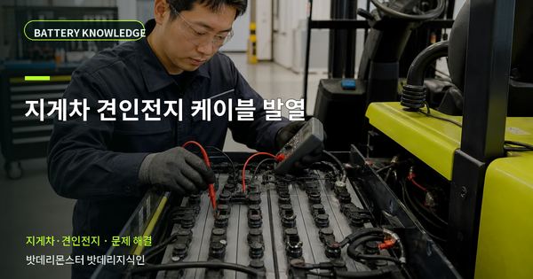 지게차 견인전지 케이블 발열: 증상과 원인을 나누는 점검법 대표 썸네일