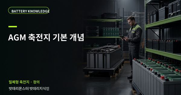 AGM 축전지 기본 개념: 용어와 적용 범위를 쉽게 정리 대표 썸네일