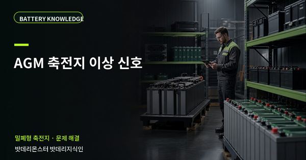 AGM 축전지 이상 신호: 증상과 원인을 나누는 점검법 대표 썸네일