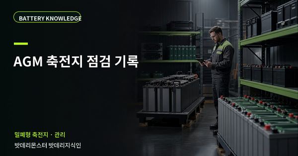 AGM 축전지 점검 기록: 기록과 유지관리 기준 대표 썸네일