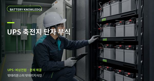 UPS 축전지 단자 부식: 증상과 원인을 나누는 점검법 대표 썸네일