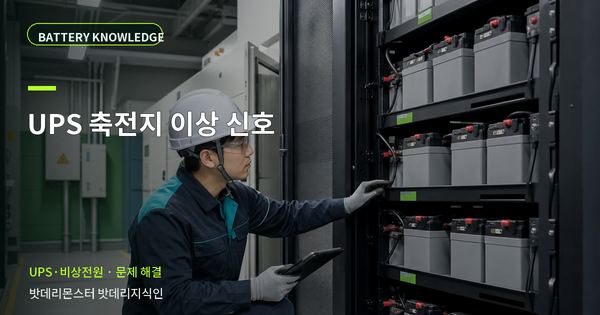 UPS 축전지 이상 신호: 증상과 원인을 나누는 점검법 대표 썸네일