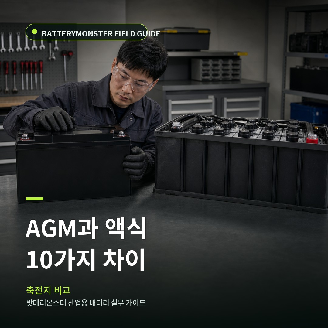 AGM과 액식 축전지는 무엇이 다른가? 10가지 비교 대표 썸네일