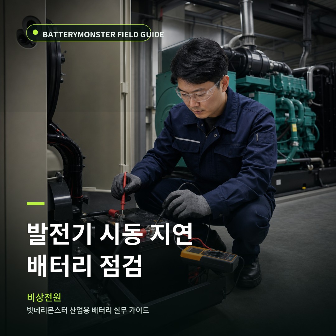 비상발전기 시동 지연은 배터리 문제일까? 대표 썸네일